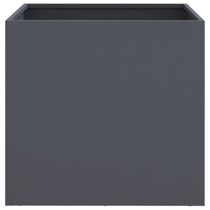 Plantenbakken 2 st 42x40x39 cm koudgewalst staal antraciet 2 42 x 40 x 39 cm Antraciet