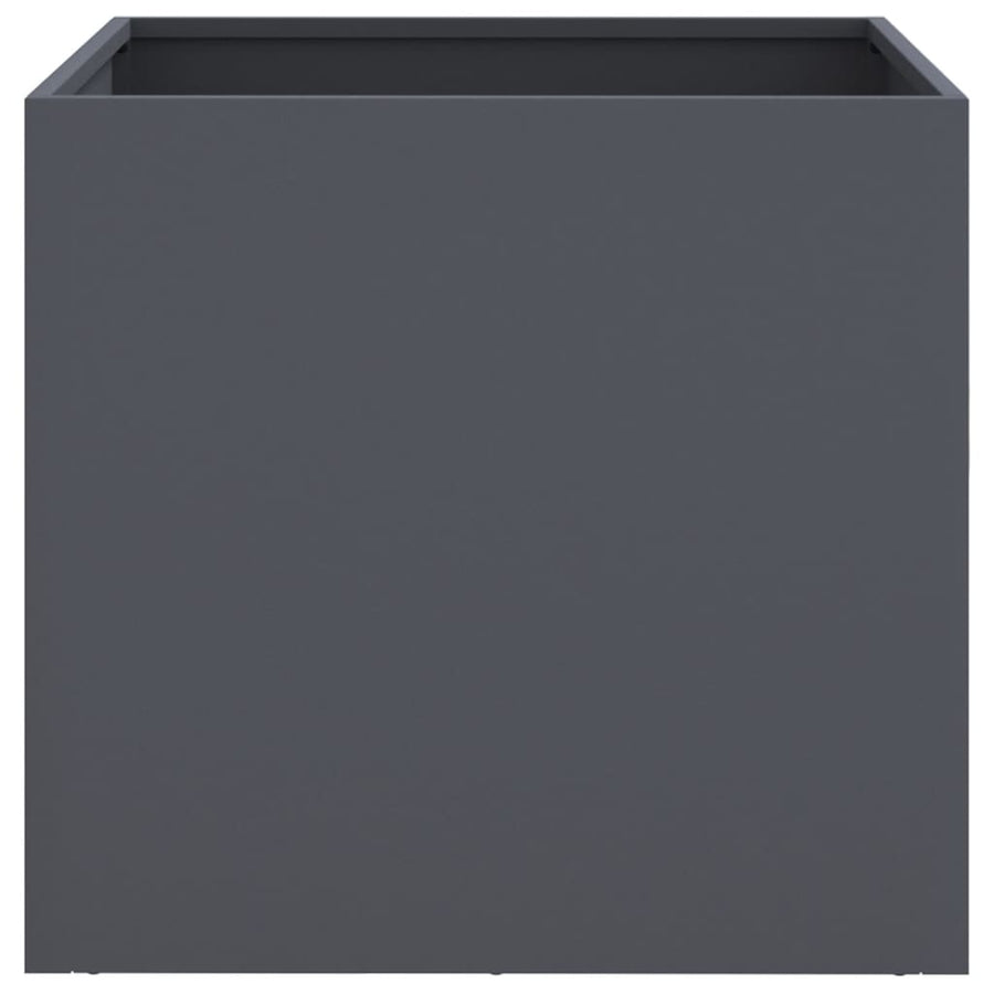 Plantenbakken 2 st 42x40x39 cm koudgewalst staal antraciet 2 42 x 40 x 39 cm Antraciet