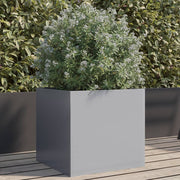 Plantenbak 42x40x39 cm gegalvaniseerd staal zilver