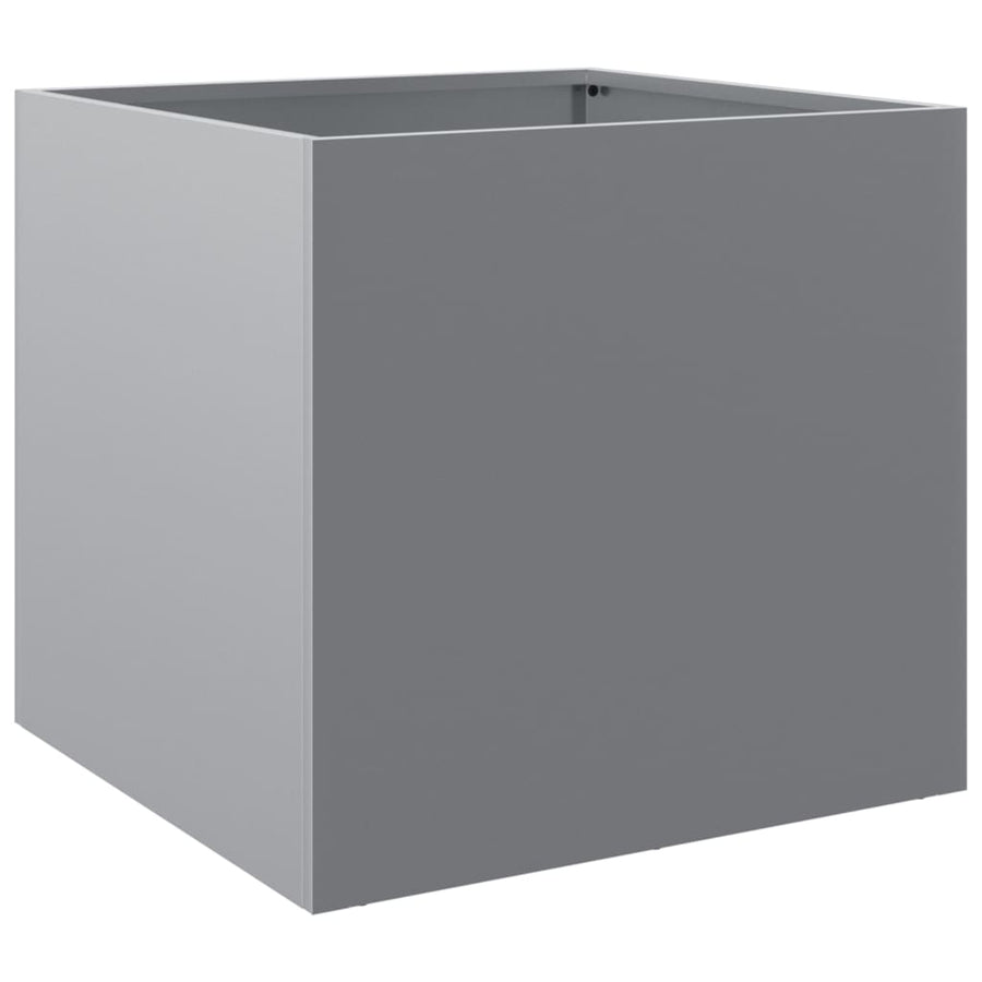 Plantenbakken 2 st 42x40x39 cm gegalvaniseerd staal zilverkleur 2 42 x 40 x 39 cm Zilvergrijs