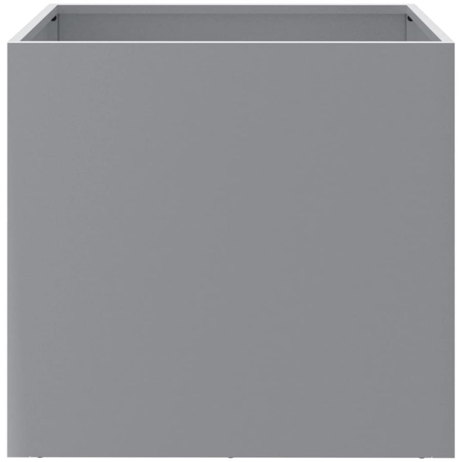 Plantenbakken 2 st 42x40x39 cm gegalvaniseerd staal zilverkleur 2 42 x 40 x 39 cm Zilvergrijs