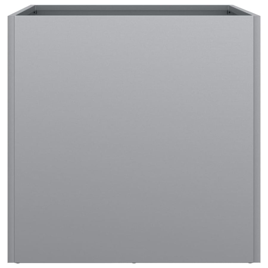 Plantenbakken 2 st 42x40x39 cm gegalvaniseerd staal zilverkleur 2 42 x 40 x 39 cm Zilvergrijs