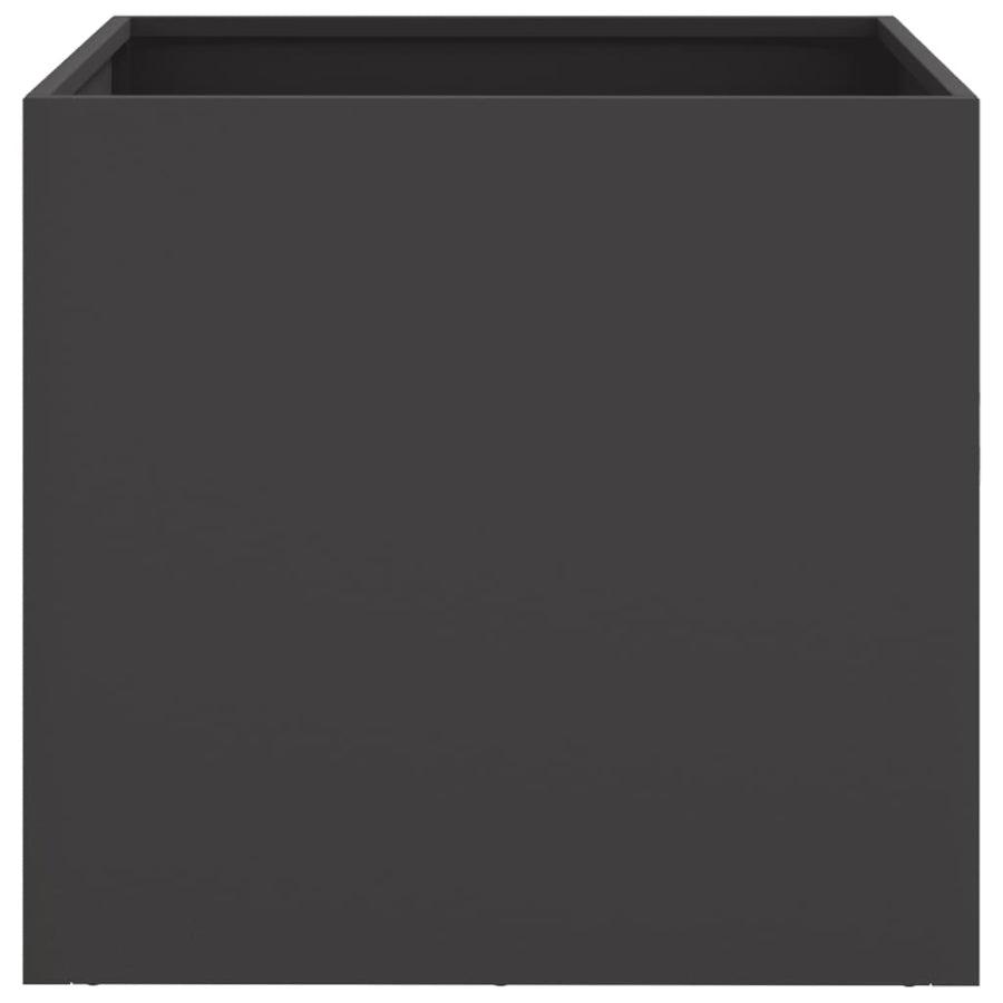Plantenbak 49x47x46 cm koudgewalst staal zwart 1 49 x 47 x 46 cm Zwart