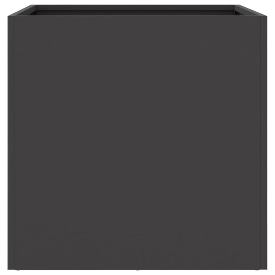 Plantenbak 49x47x46 cm koudgewalst staal zwart 1 49 x 47 x 46 cm Zwart