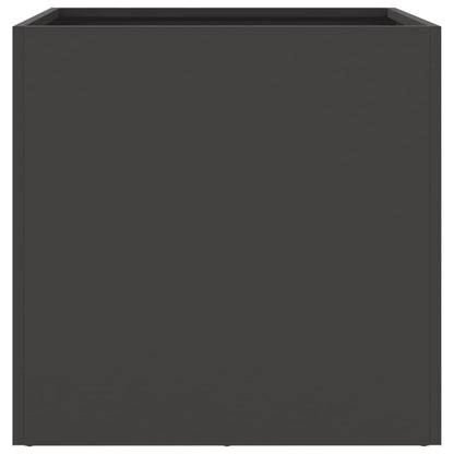 Plantenbakken 2 st 49x47x46 cm koudgewalst staal zwart 2 49 x 47 x 46 cm Zwart