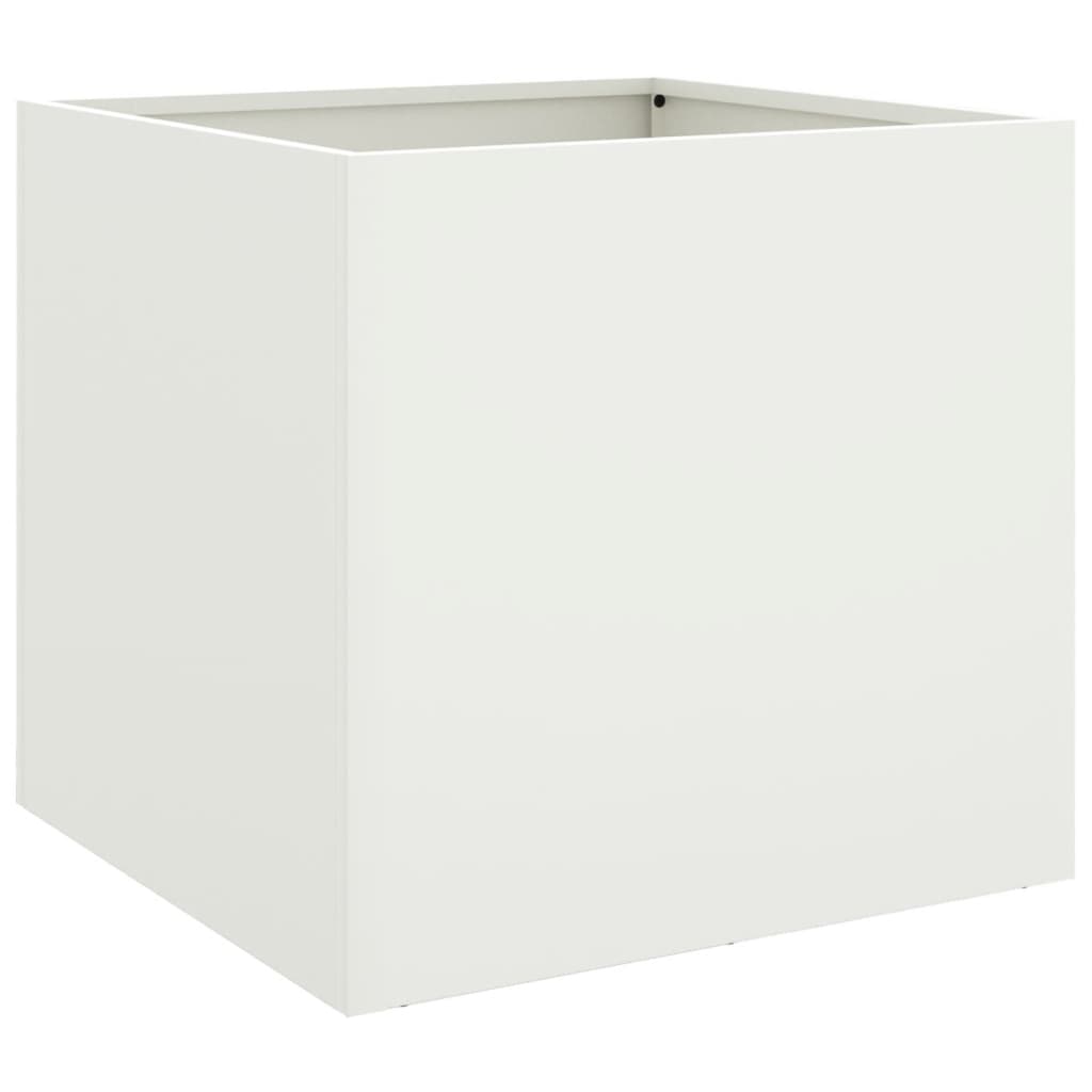 Plantenbak 49x47x46 cm koudgewalst staal wit 1 49 x 47 x 46 cm Wit