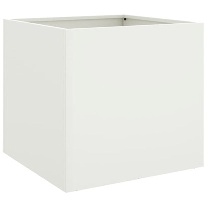 Plantenbak 49x47x46 cm koudgewalst staal wit 1 49 x 47 x 46 cm Wit
