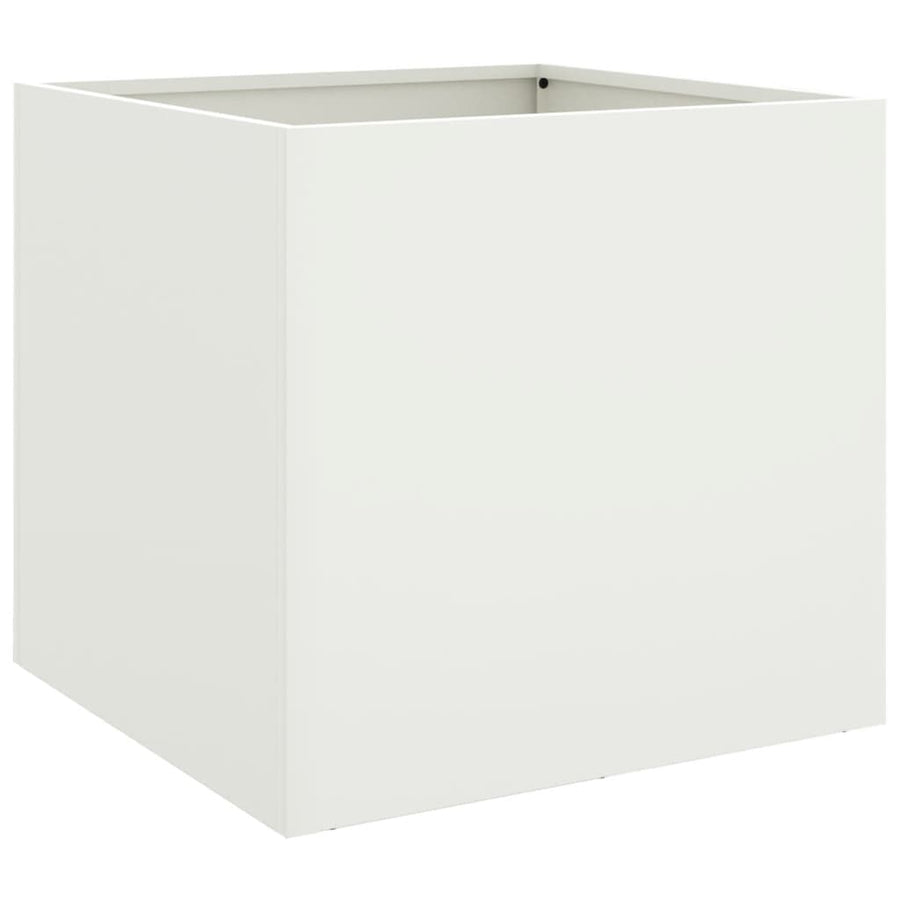 Plantenbak 49x47x46 cm koudgewalst staal wit 1 49 x 47 x 46 cm Wit