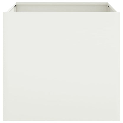 Plantenbak 49x47x46 cm koudgewalst staal wit 1 49 x 47 x 46 cm Wit