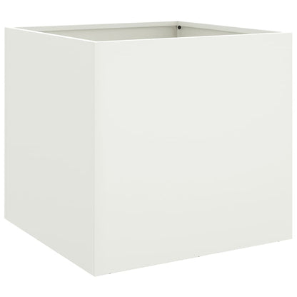 Plantenbak 49x47x46 cm koudgewalst staal wit 1 49 x 47 x 46 cm Wit
