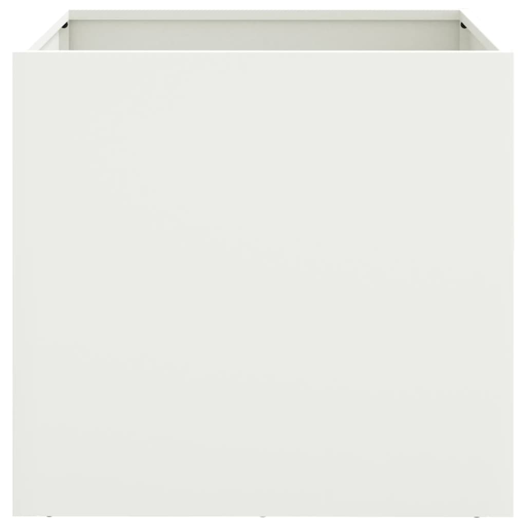 Plantenbakken Koudgewalst Staal 2 49 x 47 x 46 cm Wit