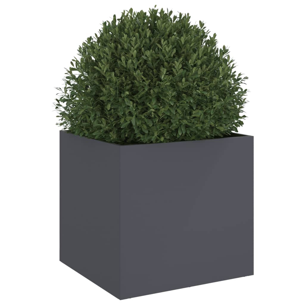 Plantenbak 49x47x46 cm koudgewalst staal antracietkleurig 1 49 x 47 x 46 cm Antraciet