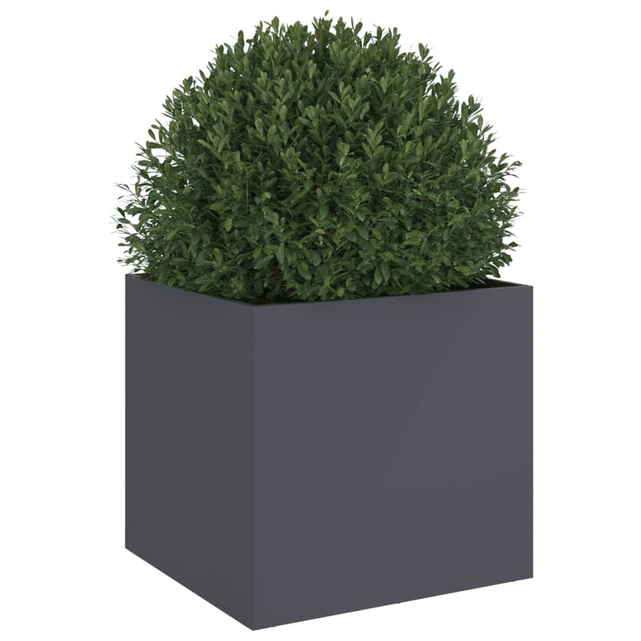 Plantenbak 49x47x46 cm koudgewalst staal antracietkleurig 1 49 x 47 x 46 cm Antraciet