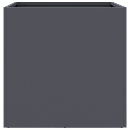 Plantenbakken 2 st 49x47x46 cm koudgewalst staal antracietkleur 2 49 x 47 x 46 cm Antraciet