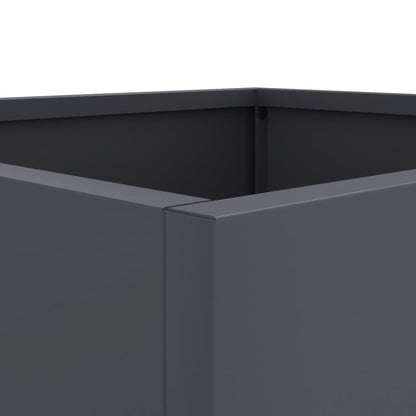 Plantenbakken 2 st 49x47x46 cm koudgewalst staal antracietkleur 2 49 x 47 x 46 cm Antraciet