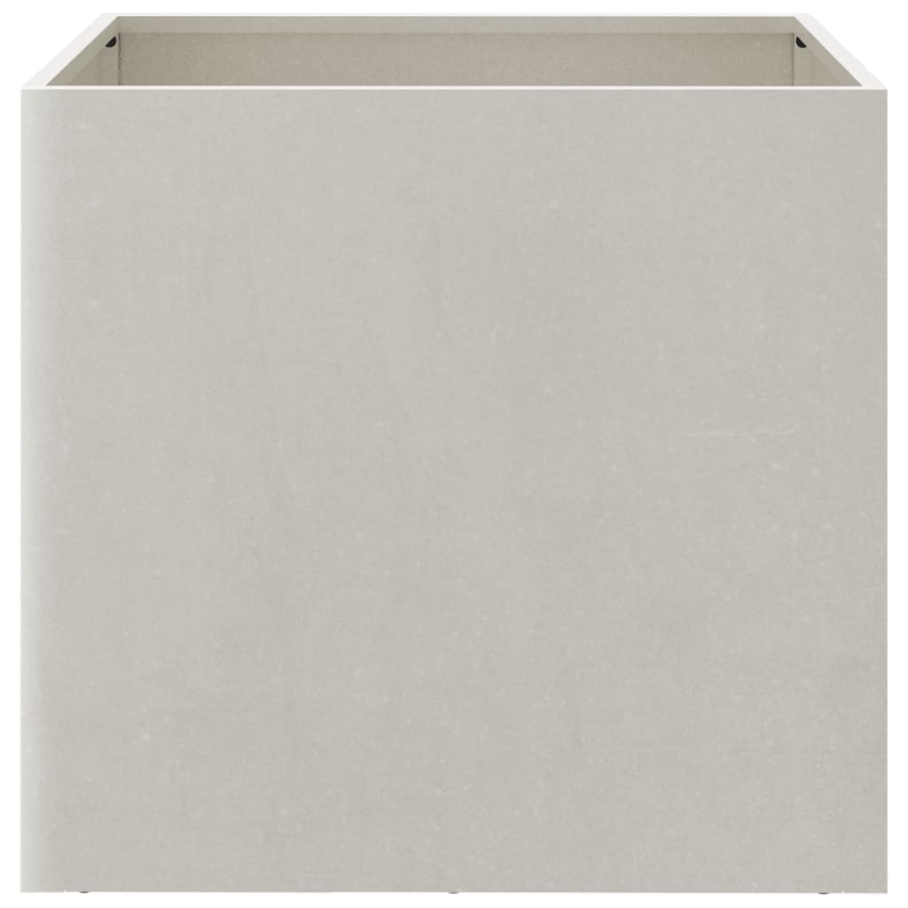 Plantenbak 49x47x46 cm roestvrij staal zilverkleurig 1 49 x 47 x 46 cm Zilver
