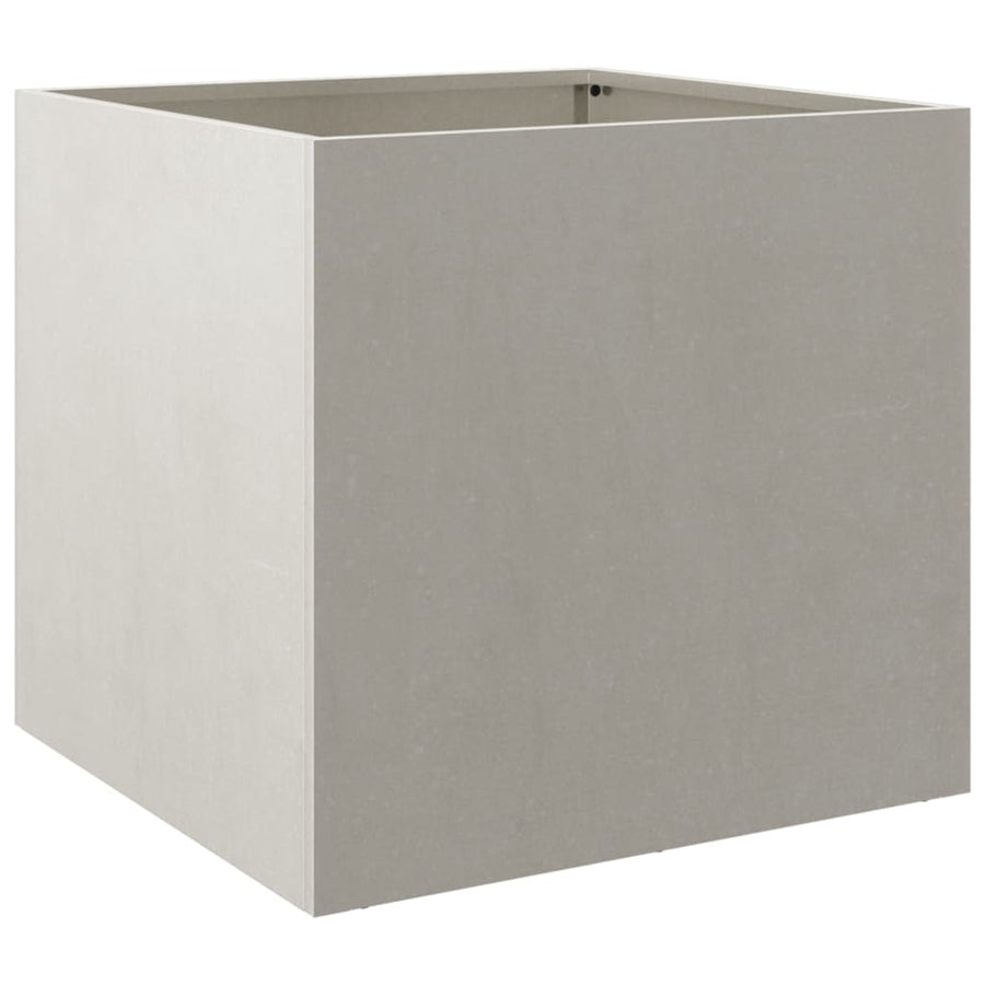 Plantenbak 49x47x46 cm roestvrij staal zilverkleurig 1 49 x 47 x 46 cm Zilver