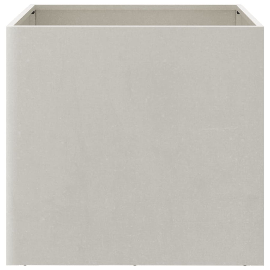 Plantenbakken 2 st 49x47x46 cm roestvrij staal zilverkleurig 2 49 x 47 x 46 cm Zilver