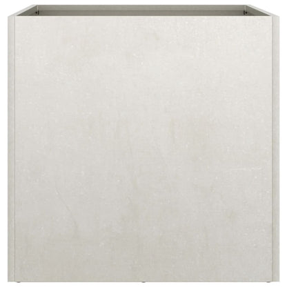 Plantenbakken 2 st 49x47x46 cm roestvrij staal zilverkleurig 2 49 x 47 x 46 cm Zilver