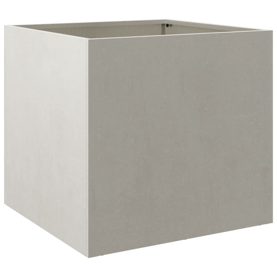 Plantenbakken 2 st 49x47x46 cm roestvrij staal zilverkleurig 2 49 x 47 x 46 cm Zilver