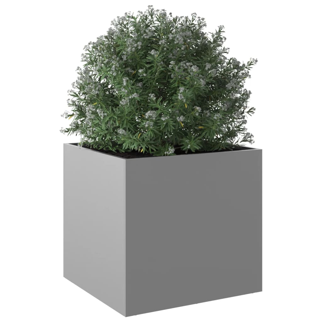 Plantenbak 49x47x46 cm gegalvaniseerd staal zilverkleurig 1 49 x 47 x 46 cm Zilvergrijs