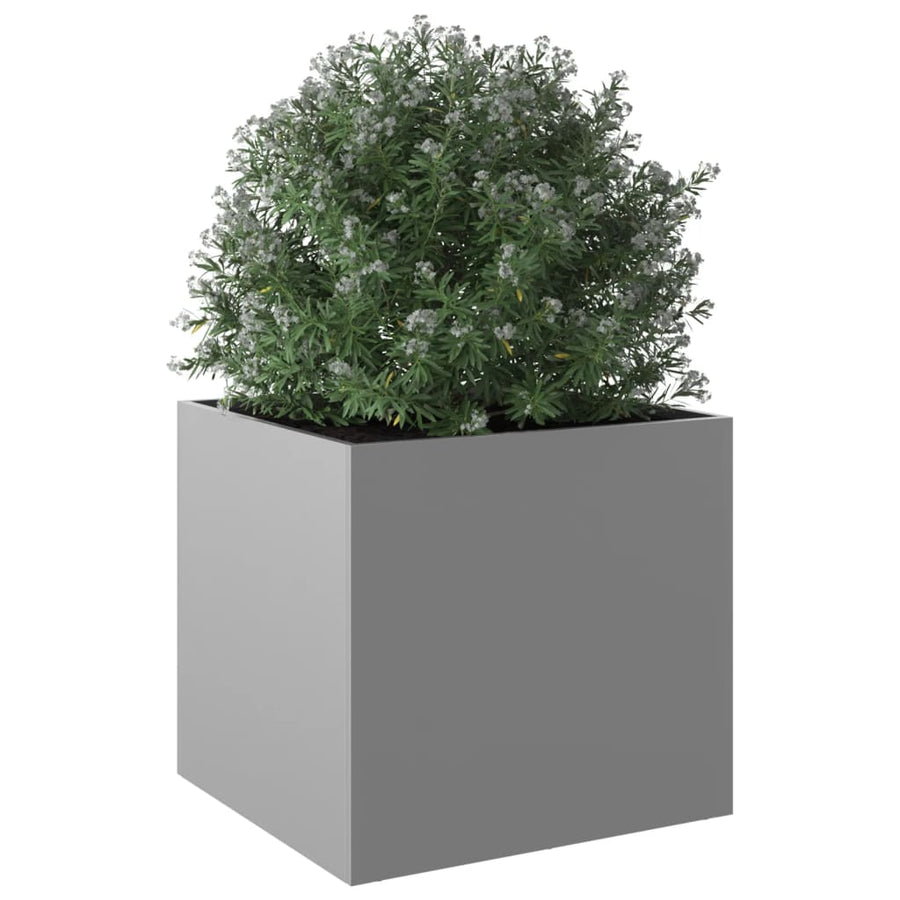 Plantenbak 49x47x46 cm gegalvaniseerd staal zilverkleurig 1 49 x 47 x 46 cm Zilvergrijs