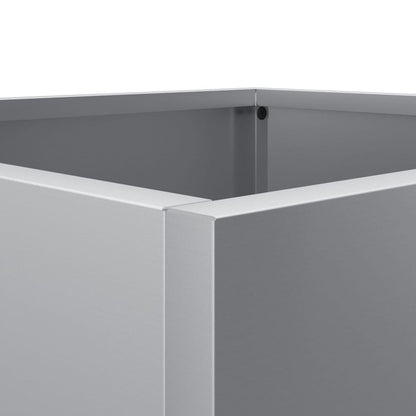 Plantenbak 49x47x46 cm gegalvaniseerd staal zilverkleurig 1 49 x 47 x 46 cm Zilvergrijs