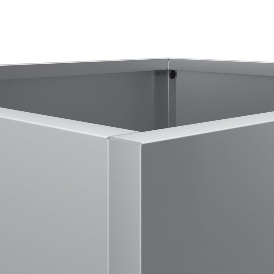 Plantenbak 49x47x46 cm gegalvaniseerd staal zilverkleurig 1 49 x 47 x 46 cm Zilvergrijs