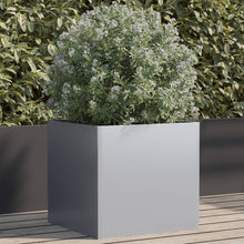Plantenbak 49x47x46 cm gegalvaniseerd staal zilverkleurig 1 49 x 47 x 46 cm Zilvergrijs