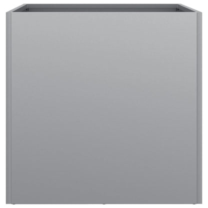 Plantenbakken 2 st 49x47x46 cm gegalvaniseerd staal zilverkleur 2 49 x 47 x 46 cm Zilvergrijs