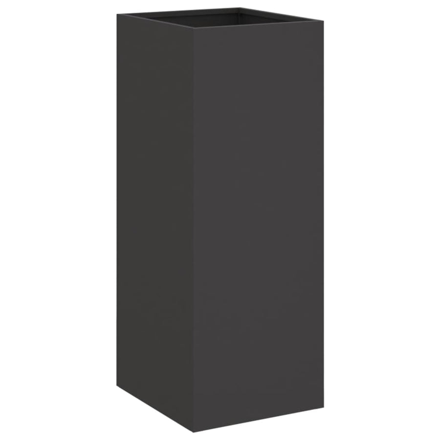 Plantenbak 32x27,5x75 cm koudgewalst staal zwart 1 32 x 27.5 x 75 cm Zwart