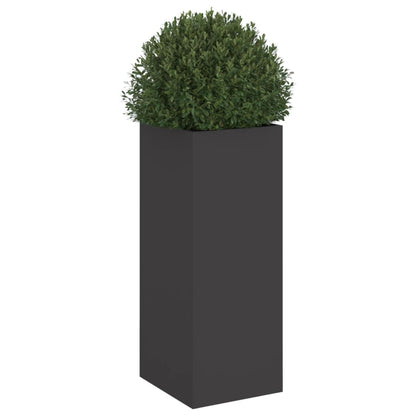 Plantenbak 32x27,5x75 cm koudgewalst staal zwart 1 32 x 27.5 x 75 cm Zwart