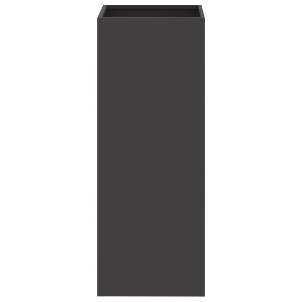 Plantenbak 32x27,5x75 cm koudgewalst staal zwart 1 32 x 27.5 x 75 cm Zwart