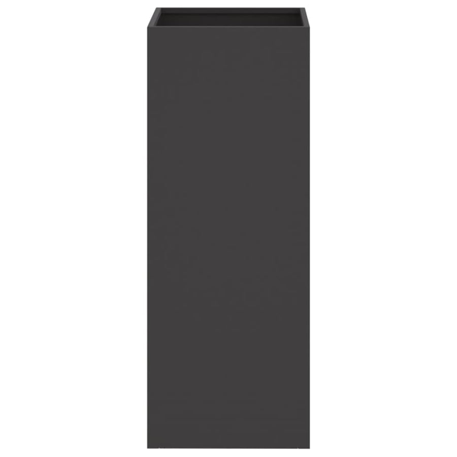 Plantenbak 32x27,5x75 cm koudgewalst staal zwart 1 32 x 27.5 x 75 cm Zwart