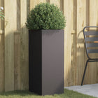 Plantenbak 32x27.5x75 cm staal zwart