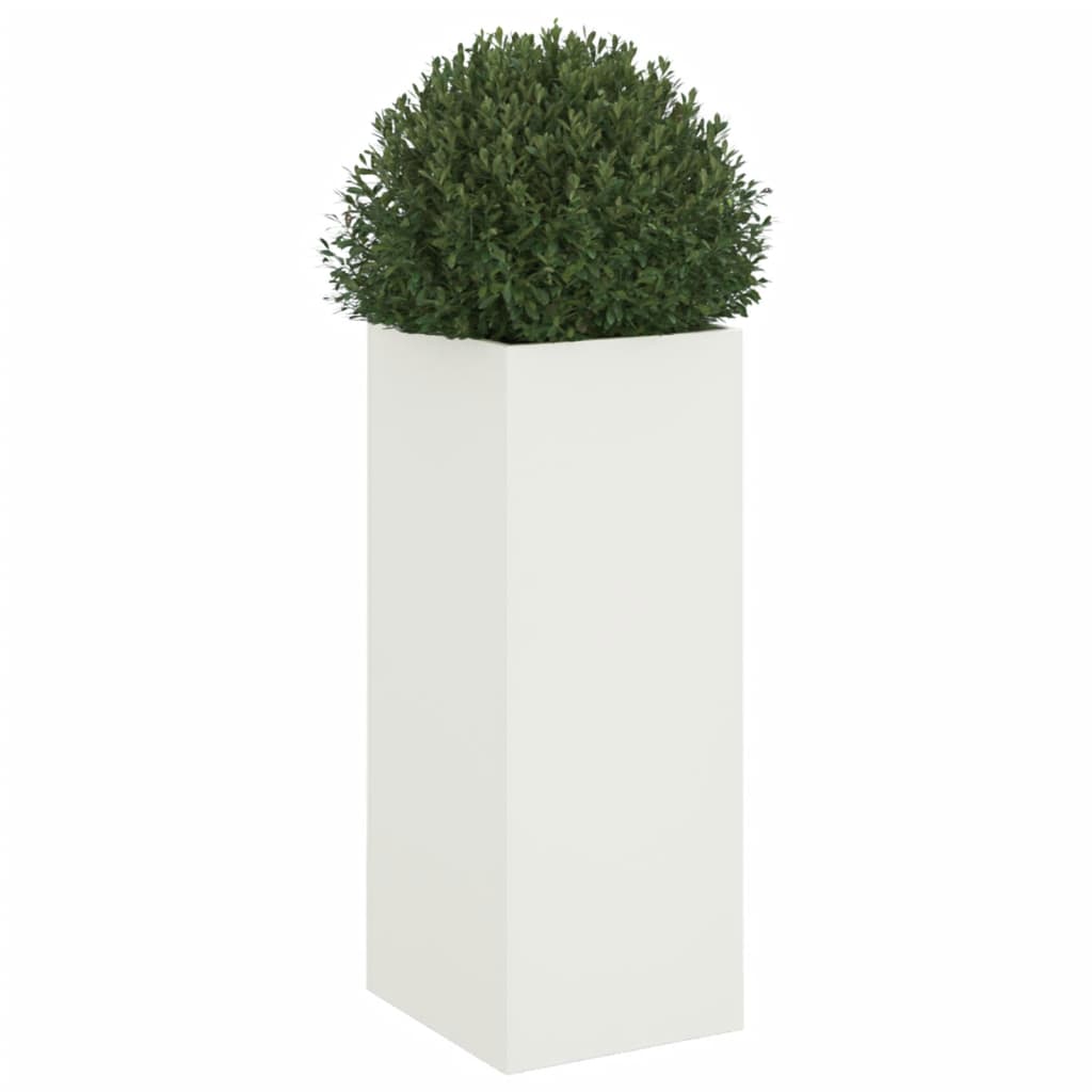 Plantenbak 32x27,5x75 cm koudgewalst staal wit 1 32 x 27.5 x 75 cm Wit