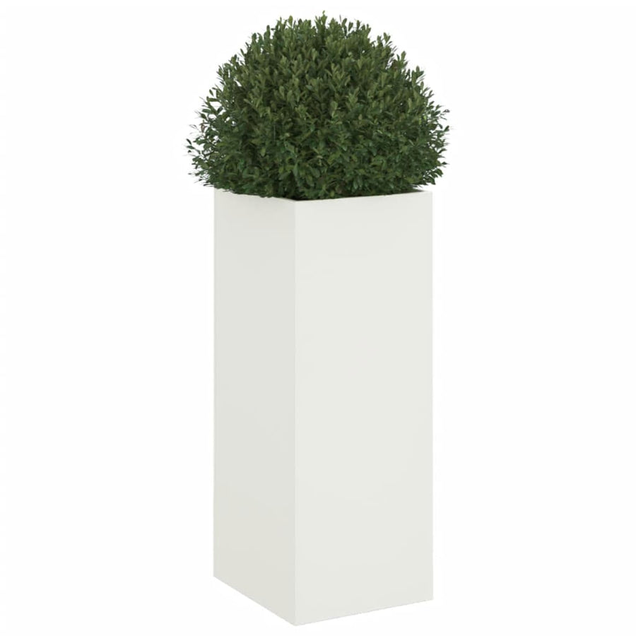 Plantenbak 32x27,5x75 cm koudgewalst staal wit 1 32 x 27.5 x 75 cm Wit