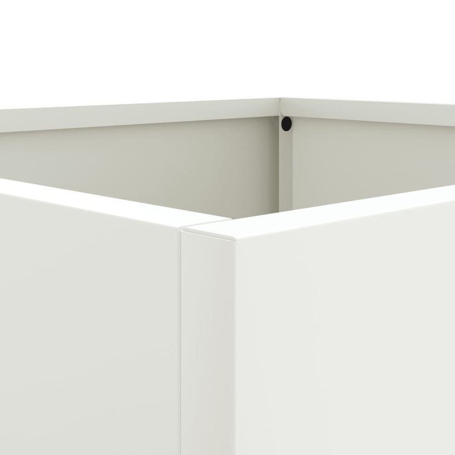 Plantenbak 32x27,5x75 cm koudgewalst staal wit 1 32 x 27.5 x 75 cm Wit