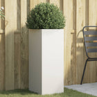 Planter 32x29x75 cm steel white