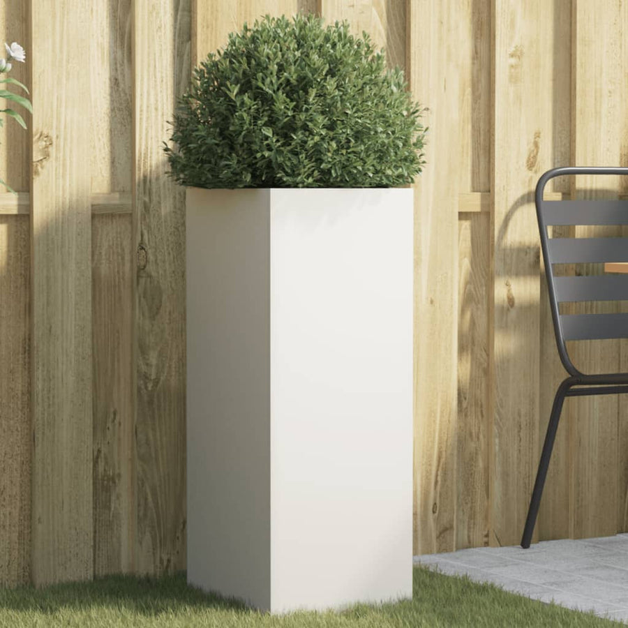 Plantenbak 32x27,5x75 cm koudgewalst staal wit 1 32 x 27.5 x 75 cm Wit