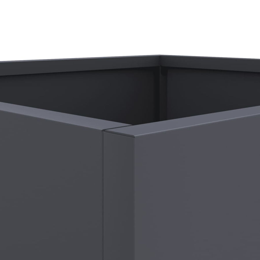 Plantenbak 32x27,5x75 cm koudgewalst staal antracietkleurig 1 32 x 27.5 x 75 cm Antraciet