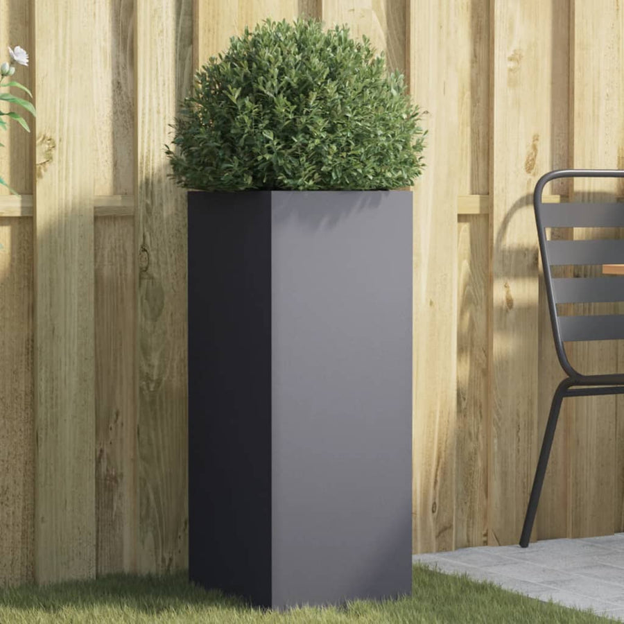 Plantenbak 32x27,5x75 cm koudgewalst staal antracietkleurig 1 32 x 27.5 x 75 cm Antraciet