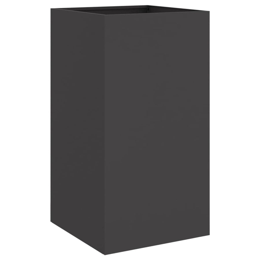 Plantenbak 42x38x75 cm koudgewalst staal zwart 1 42 x 38 x 75 cm Zwart