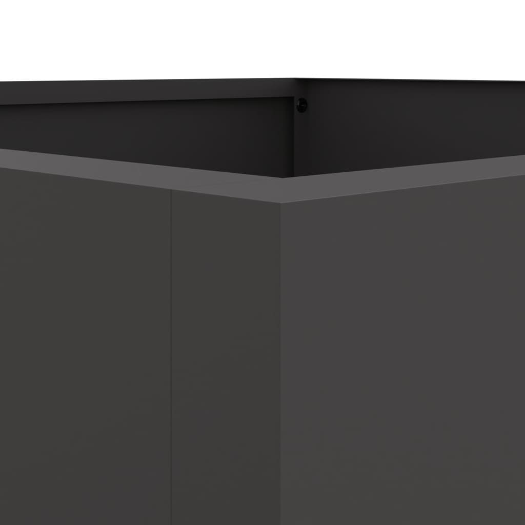 Plantenbak 42x38x75 cm koudgewalst staal zwart 1 42 x 38 x 75 cm Zwart