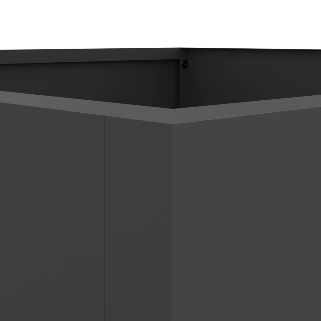 Plantenbak 42x38x75 cm koudgewalst staal zwart 1 42 x 38 x 75 cm Zwart