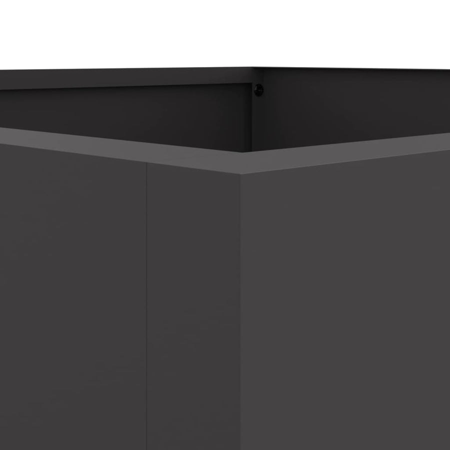 Plantenbak 42x38x75 cm koudgewalst staal zwart 1 42 x 38 x 75 cm Zwart