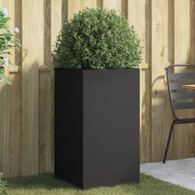 Plantenbak 42x38x75 cm koudgewalst staal zwart 1 42 x 38 x 75 cm Zwart