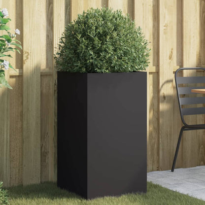 Plantenbak 42x38x75 cm koudgewalst staal zwart 1 42 x 38 x 75 cm Zwart