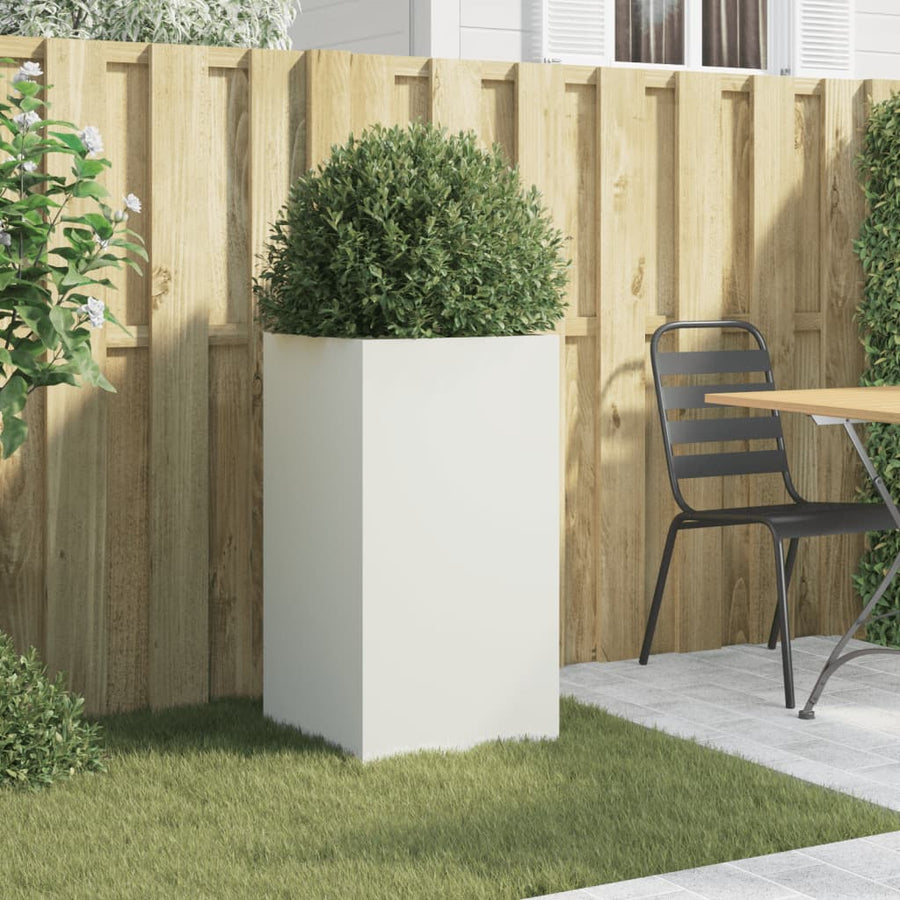 Plantenbak 42x38x75 cm koudgewalst staal wit 1 42 x 38 x 75 cm Wit