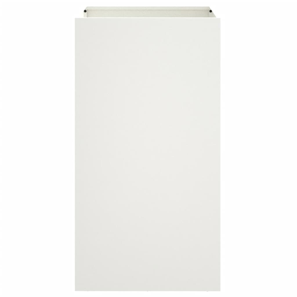 Plantenbak 42x38x75 cm koudgewalst staal wit 1 42 x 38 x 75 cm Wit